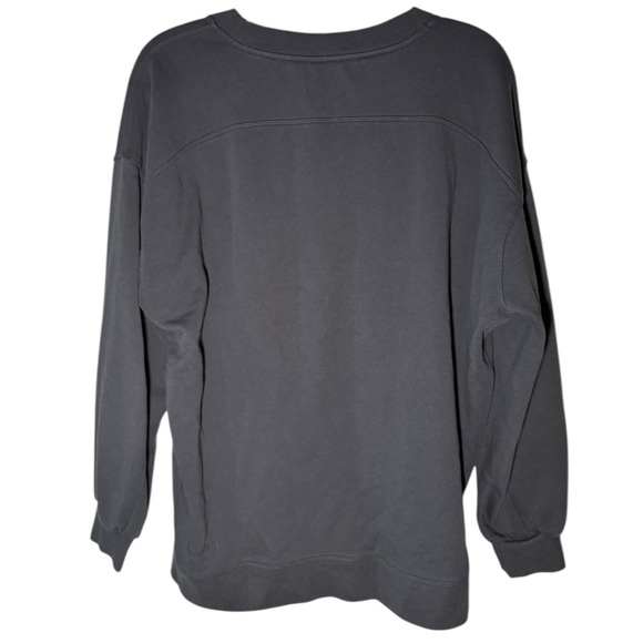 LULULEMON x USC Trojans Perfectly Oversized Black Crew Neck Sweatshirt Size 6 - Picture 6 of 7